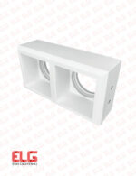 قاب گچی مربعی دو شعله مدل MR-705