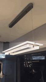 لوستر آویز مدرن مستطیلی سایز 90 لوسترسران مدل LX-886D-3090 - Image 2