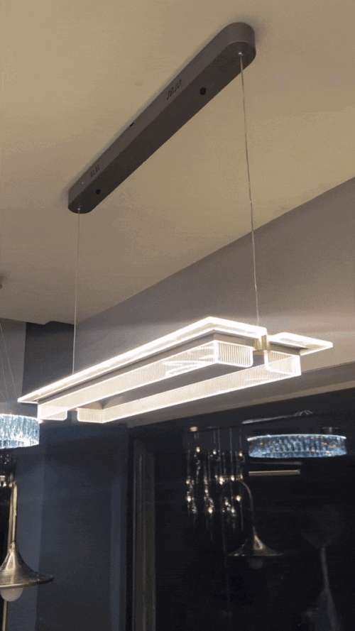 لوستر آویز مدرن مستطیلی سایز 90 لوسترسران مدل LX-886D-3090 - Image 2