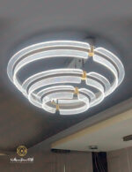 لوستر سقفی مدرن با ریموت کنترل لوسترسران مدل LX-884D-8+6+4