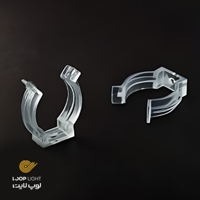 گیره و بست نصب دیواری نئون فلکس سیلیکونی 360 لوپ لایت
