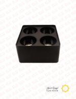 چراغ سیلندری روکار مربع چهار قلو رفلکتوردار 10*4 وات یزد نور