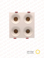 چراغ سقفی توکار چهار قلو دکوراتیو