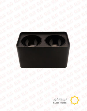 چراغ سیلندری روکار مربع دوقلو رفلکتوردار 12*2 وات یزد نور