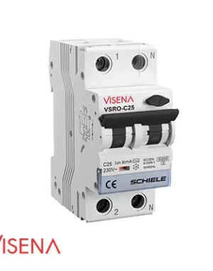 محافظ جان ترکیبی RCBO دو پل 25 امپر ویسنا