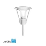 چراغ پارکی تولیپ DB2 شفاف سفید مازی نور
