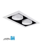 پنل دو خانه مولتی دانلایت توکار 60 وات مدل آدنا سفید مازی نور