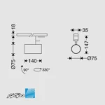 مشخصات چراغ ریلی 20 وات سه فاز هانی مازی نور