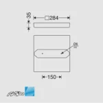مشخصات ابعاد پنل 30 در 30 روکار اپتیلد 24 وات بک لایت مازی نور