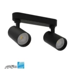 چراغ روکار 35 وات دوقلو مدل هانی مشکی مازی نور