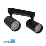 چراغ روکار 60 وات دوقلو مدل هانی مشکی مازی نور