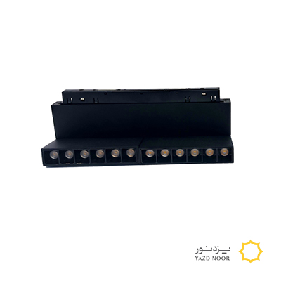 چراغ دات مگنتی کتابی متحرک 12 وات یزد نور