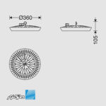 چراغ آویز سوله ای 150 وات ضد نم و غبار لدیسان Reliance مازی نور - Image 2