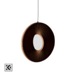 چراغ آویز دست ساز با کاغذ کرافت مدل Moon