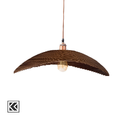 لوستر دست ساز با کاغذ کرافت مدل Parvaz