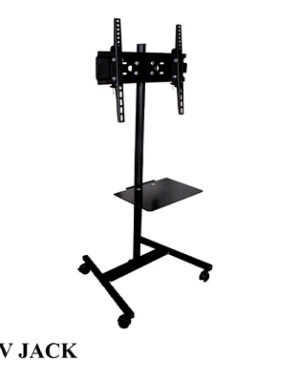 پایه تلویزیون ایستاده چرخ دار تی وی جک مدل X35 مخصوص 32 تا 55 اینچ
