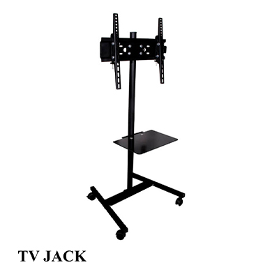 پایه تلویزیون ایستاده چرخ دار تی وی جک مدل X35 مخصوص 32 تا 55 اینچ