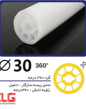 پروفیل لاینر سیلیکونی گرد 360 درجه با قطر 30 میلی متر