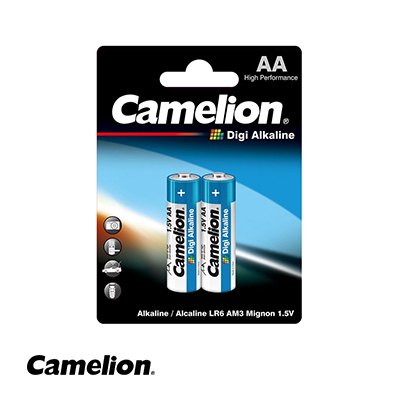 باتری قلمی دی جی آلکالاین کارتی 2 عددی کملیون Digi Alkaline