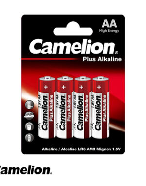 باتری قلمی پلاس آلکالاین کارتی 4 عددی کملیون Plus Alkaline