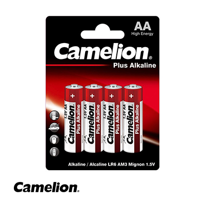 باتری قلمی پلاس آلکالاین کارتی 4 عددی کملیون Plus Alkaline