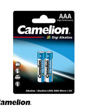 باتری نیم قلمی دی جی آلکالاین کارتی 2 عددی کملیون Digi Alkaline