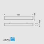 چراغ خطی روکار 10 وات مدل لدیا سری Reliance مازی نور - Image 2