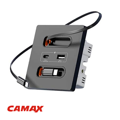 پریز شارژ دو کابل کامکث