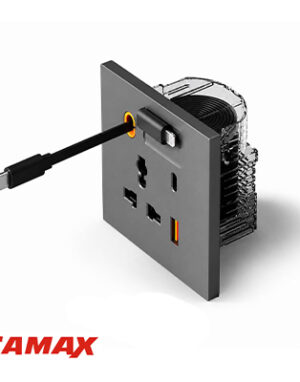 پریز شارژ تک کابل + پریز یونیورسال کامکث
